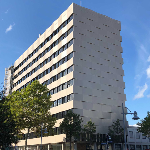 Engergetische Sanierung Hochhausfassade